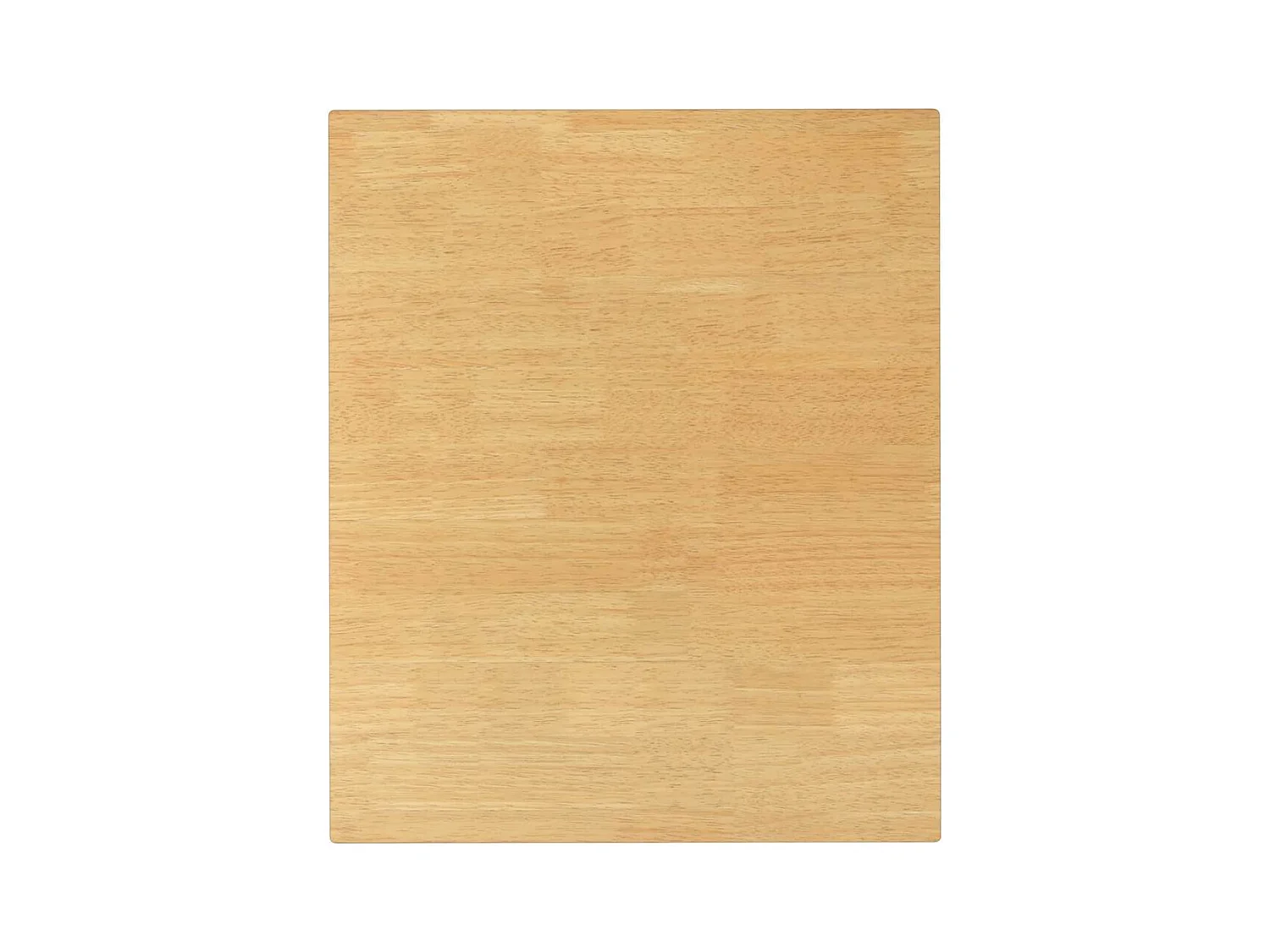 Table à manger blanc bois massif et caoutchouc