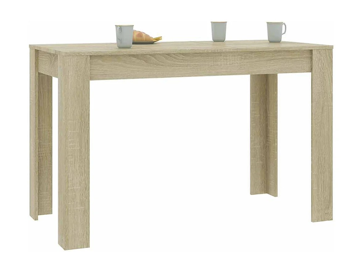 Mesa de comedor de roble Sonoma 120x60x76 cm Madera de ingeniería