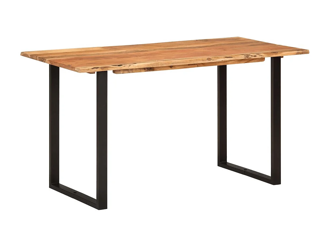 Mesa de comedor 140x70x76 cm Madera maciza de acacia