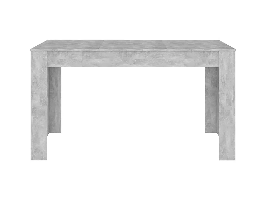 Table de salle à manger Gris béton 140x74,5x76 cm Aggloméré