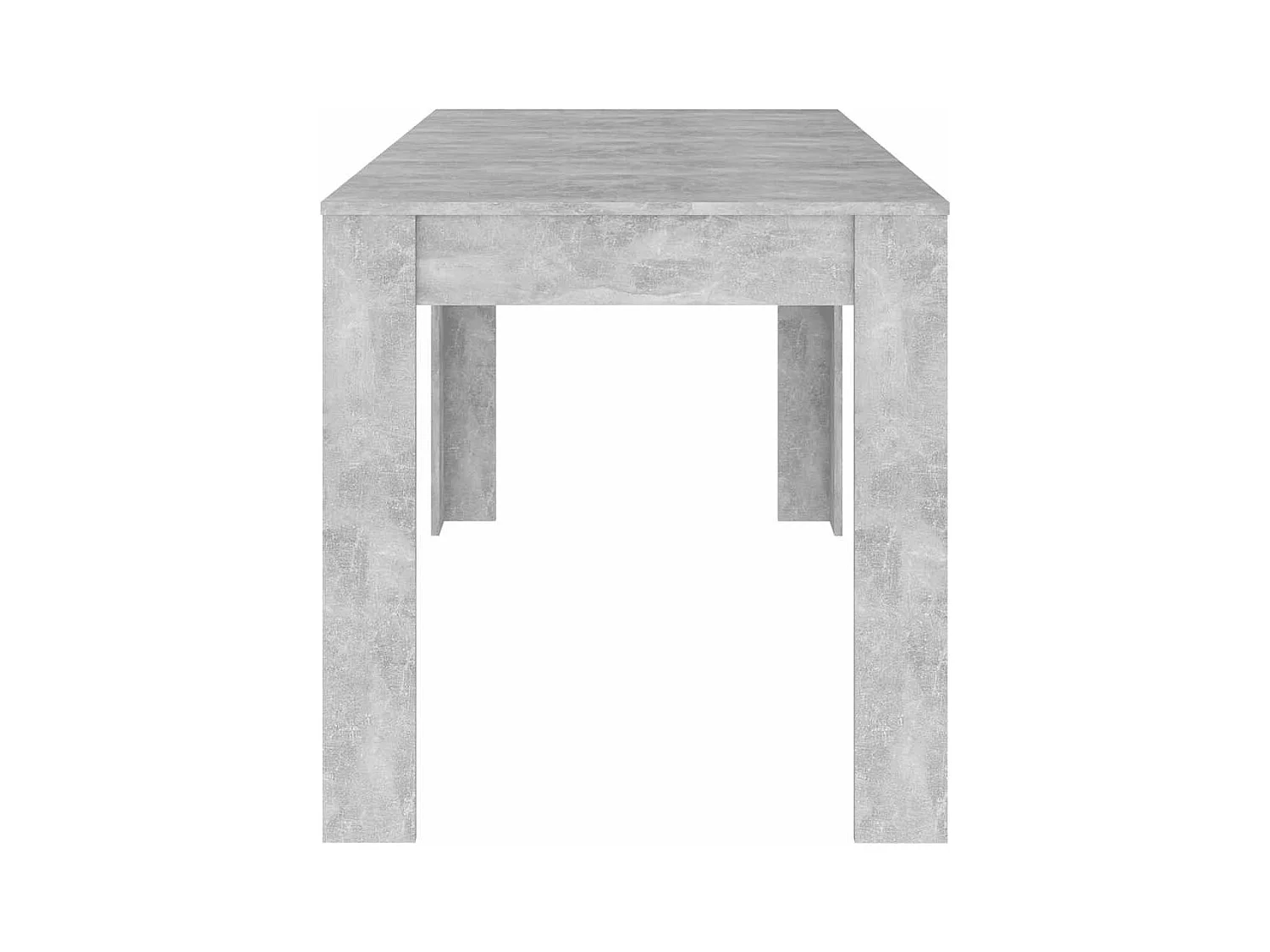 Table de salle à manger Gris béton 140x74,5x76 cm Aggloméré