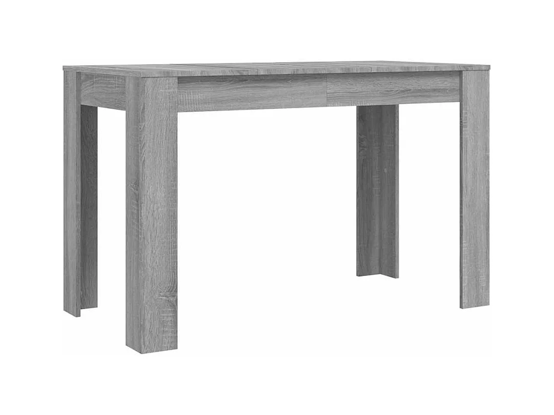 Table à dîner sonoma gris 120x60x76 cm bois d'ingénierie