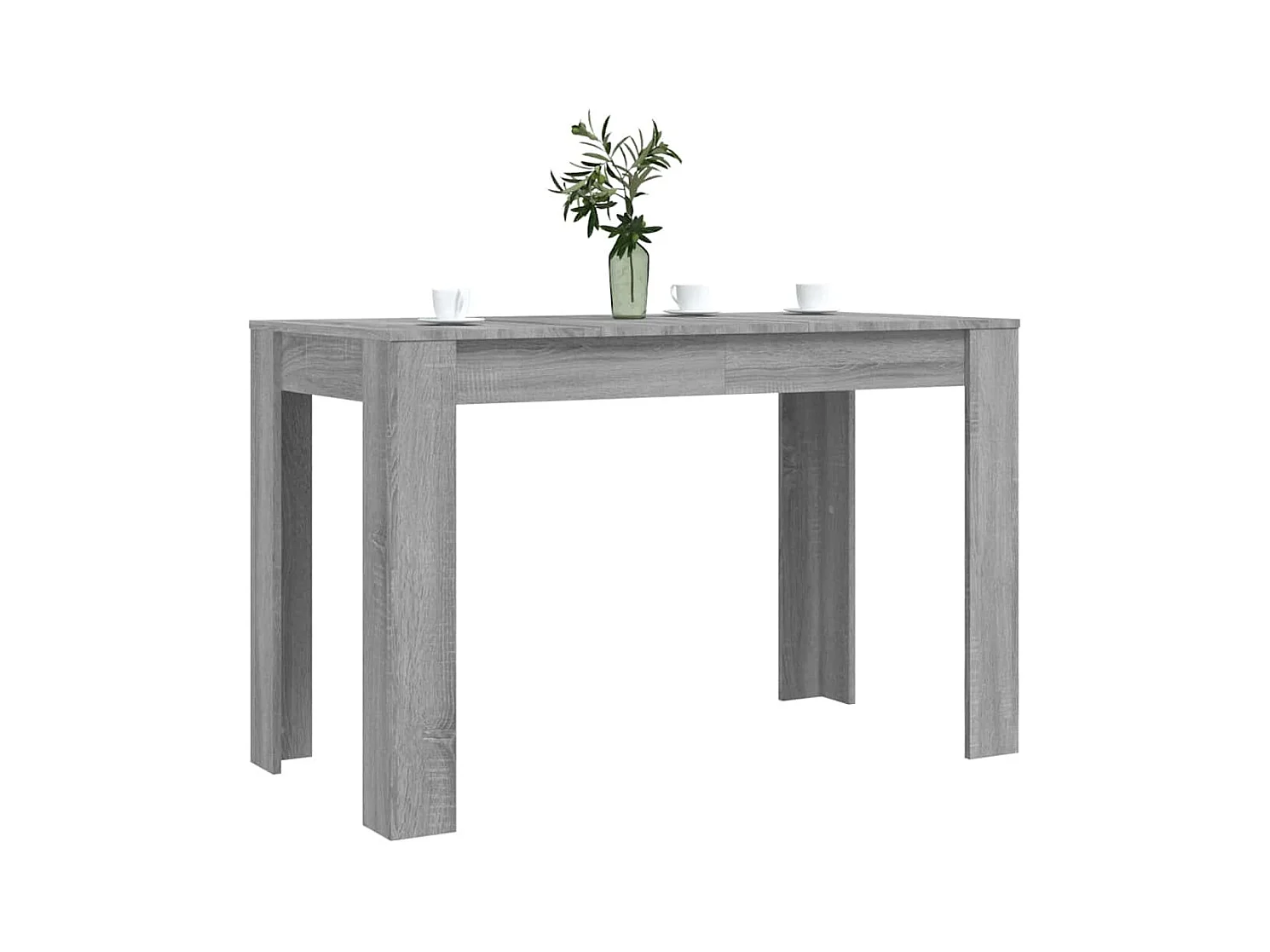 Table à dîner sonoma gris 120x60x76 cm bois d'ingénierie