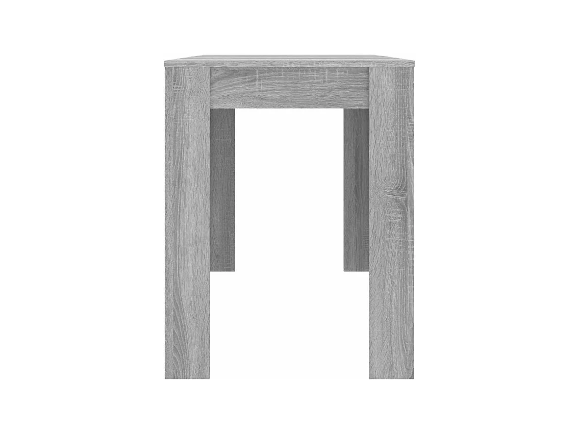 Table à dîner sonoma gris 120x60x76 cm bois d'ingénierie
