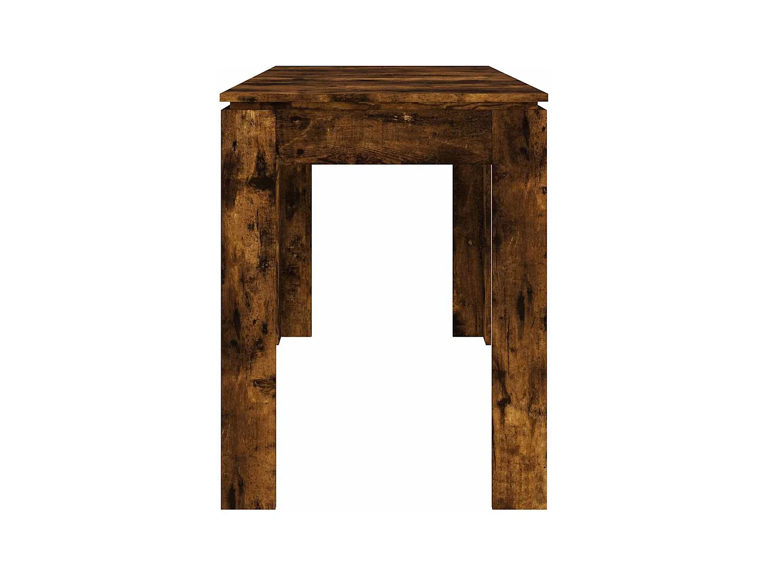 Table à dîner chêne fumé 120x60x76 cm bois d'ingénierie