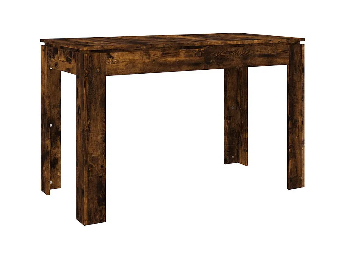 Table à dîner chêne fumé 120x60x76 cm bois d'ingénierie