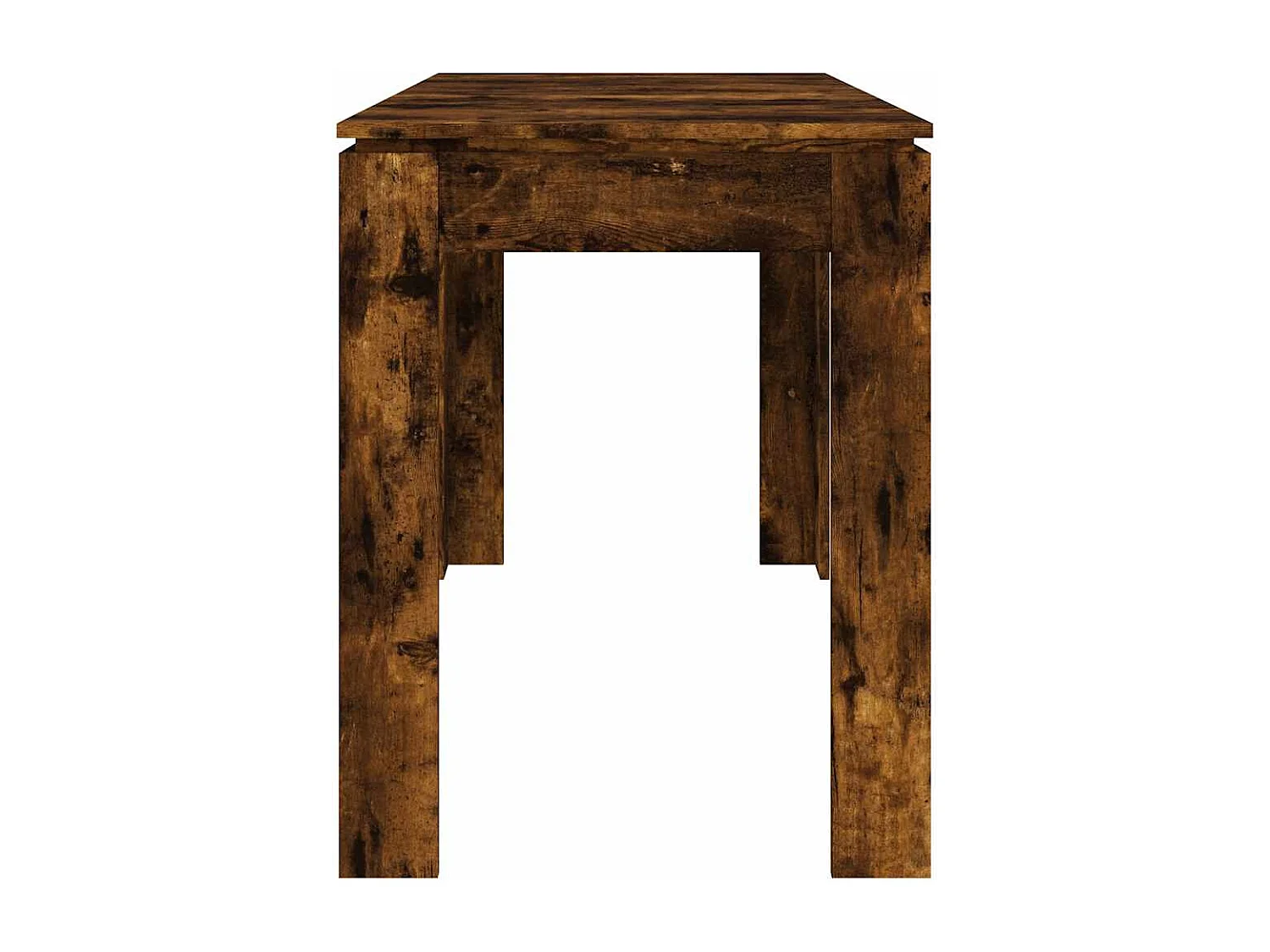 Mesa de comedor de roble ahumado 120x60x76 cm madera de ingeniería