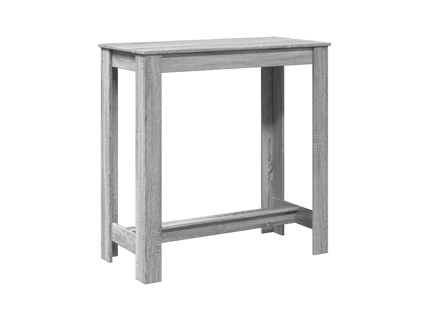 Table de bar sonoma gris 102x50x103,5 cm bois d'ingénierie