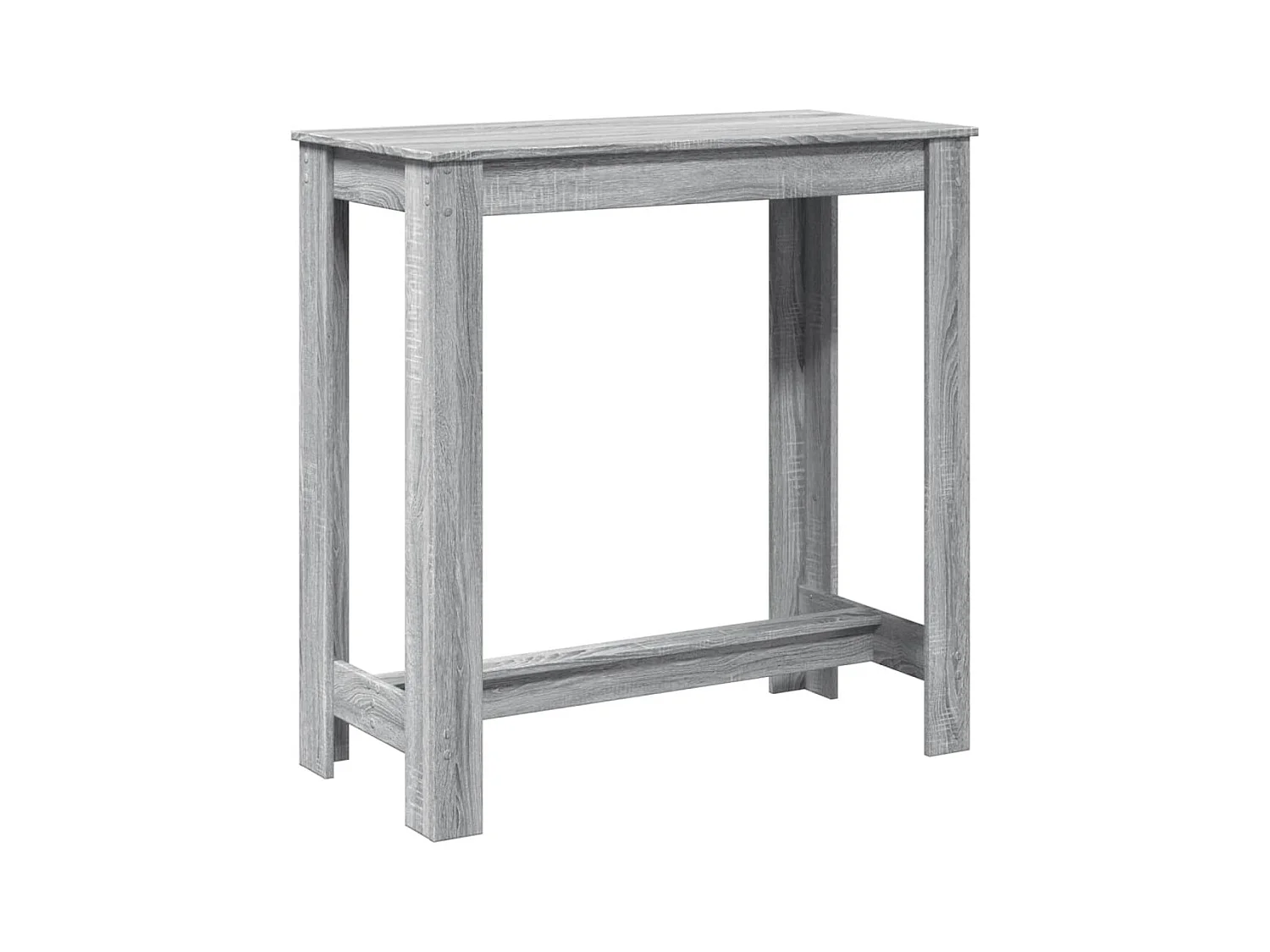 Table de bar sonoma gris 102x50x103,5 cm bois d'ingénierie