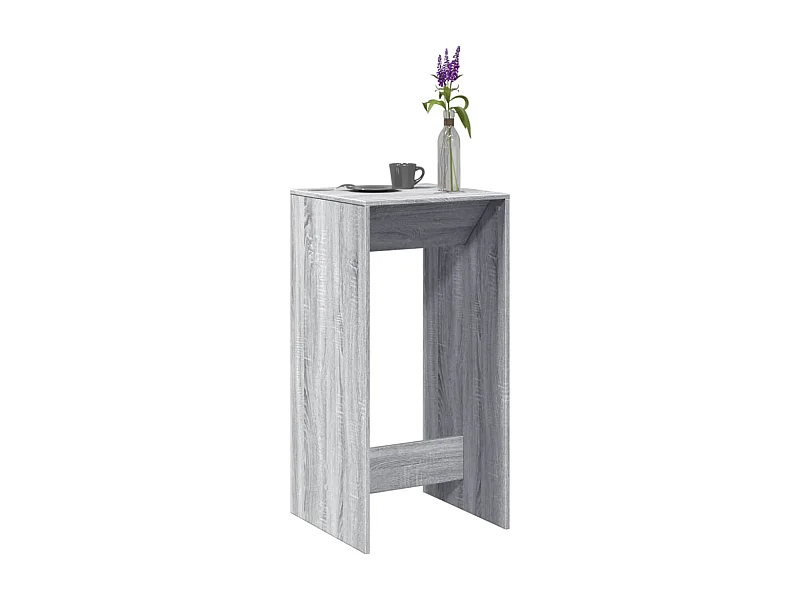 Table de bar sonoma gris 51x50x103,5 cm bois d'ingénierie