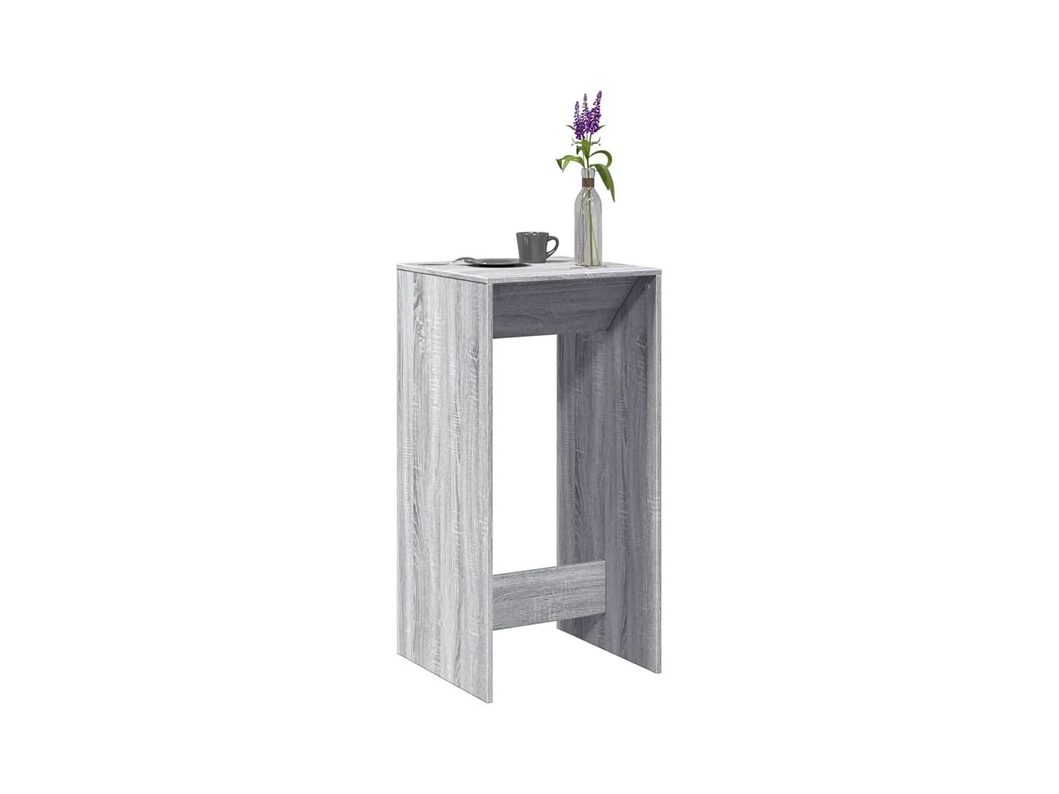 Table de bar sonoma gris 51x50x103,5 cm bois d'ingénierie