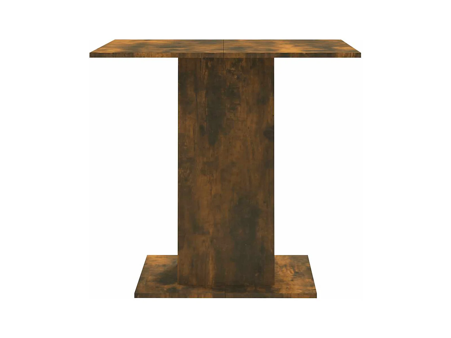 Table à dîner Chêne fumé 80x80x75 cm Bois d'ingénierie