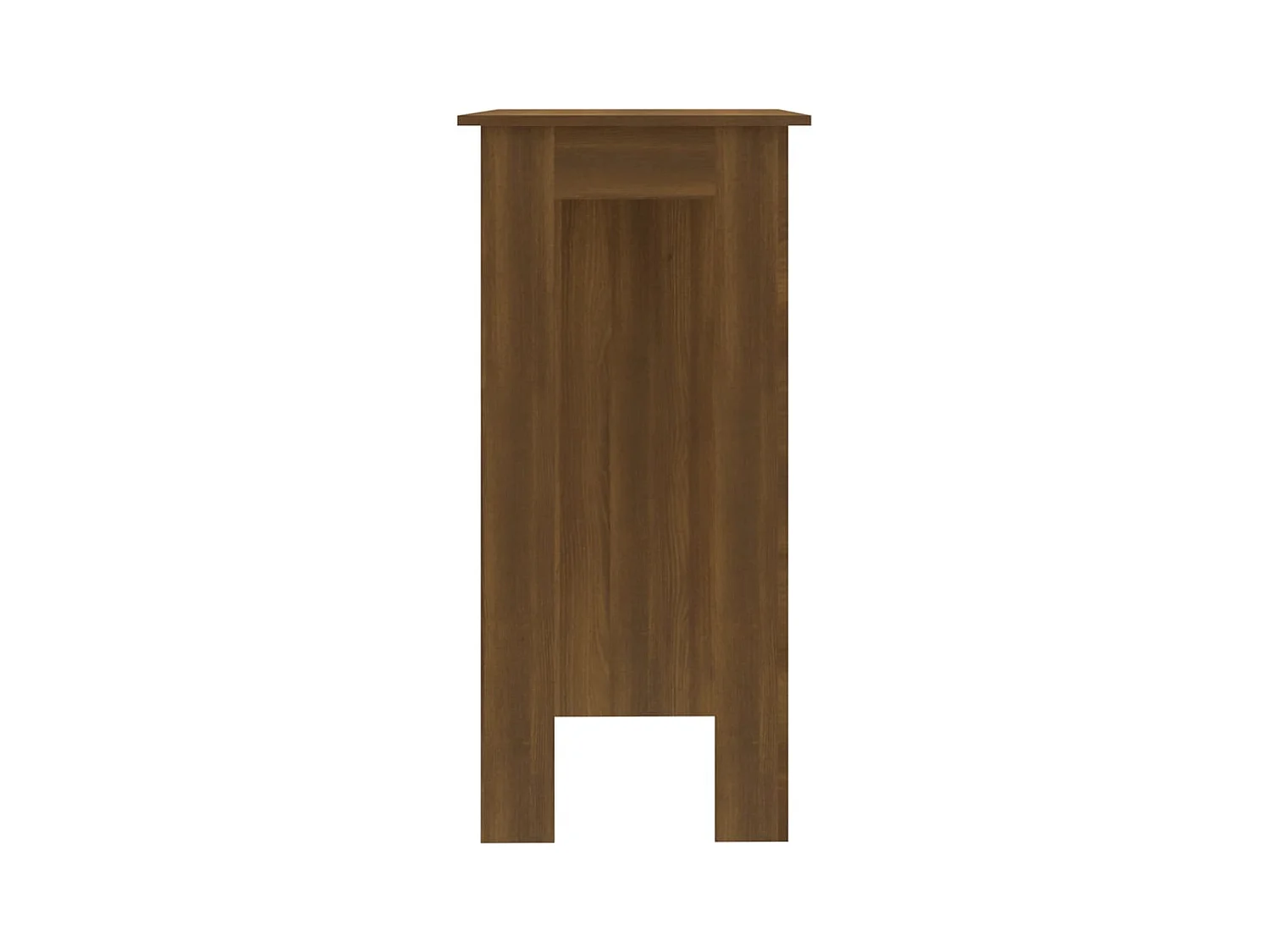 Table de bar avec étagère chêne marron bois d'ingénierie