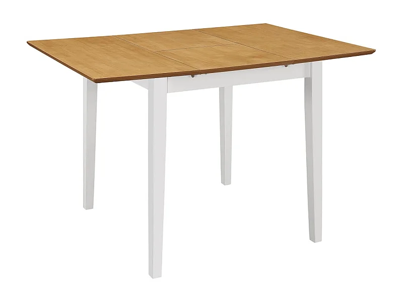 Table à manger extensible Blanc (80-120)x80x74 cm MDF