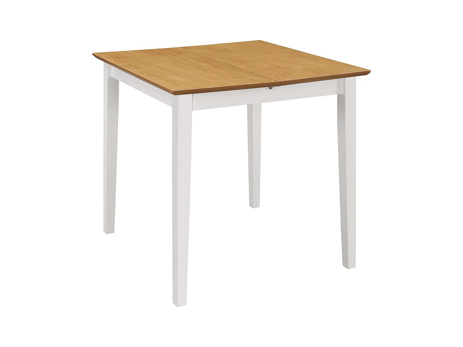 Table à manger extensible Blanc (80-120)x80x74 cm MDF