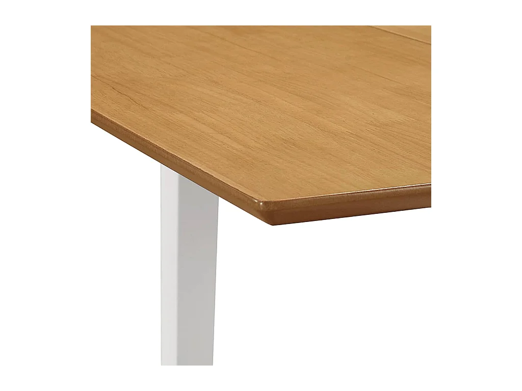 Table à manger extensible Blanc (80-120)x80x74 cm MDF
