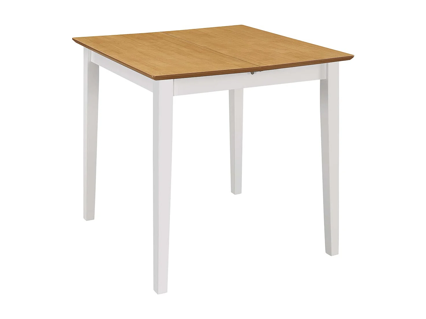 Table à manger extensible Blanc (80-120)x80x74 cm MDF