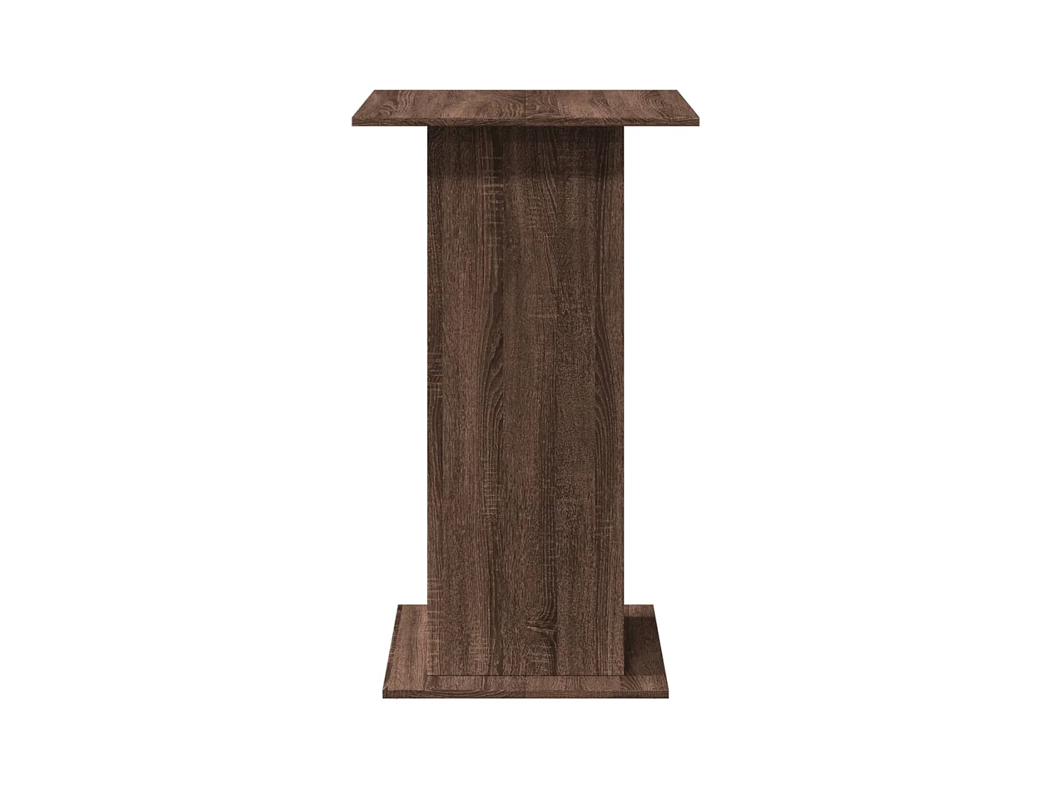 Table de bar avec rangement chêne marron bois d’ingénierie