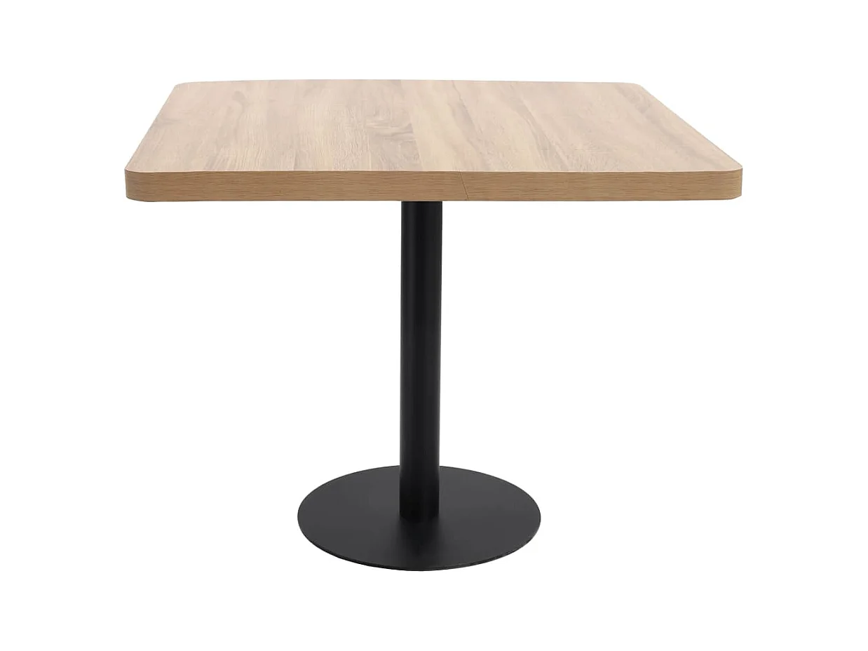 Table de bistro marron clair 80x80 cm MDF