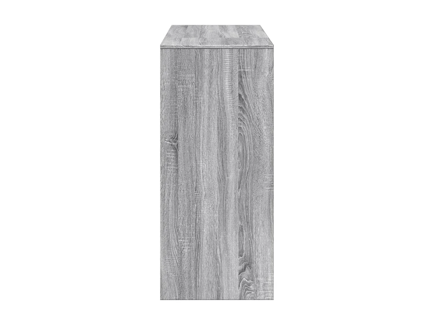 Mesa de bar de madera de ingeniería gris Sonoma con estante