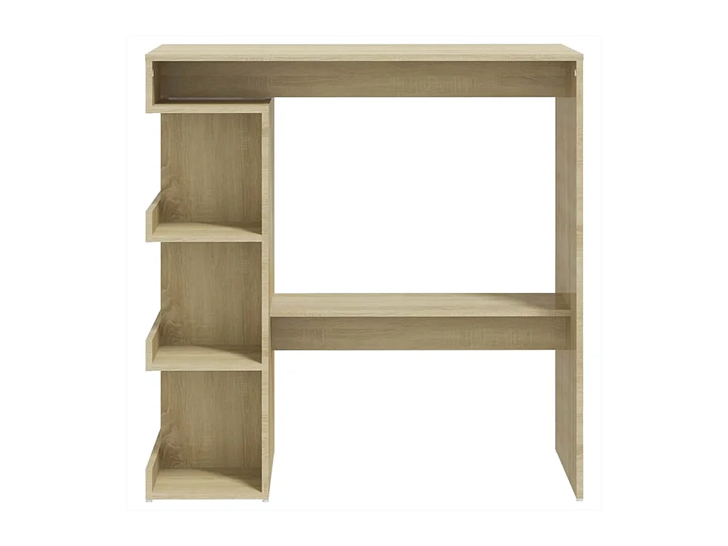 Table de bar étagère de rangement Chêne sonoma Bois ingénierie