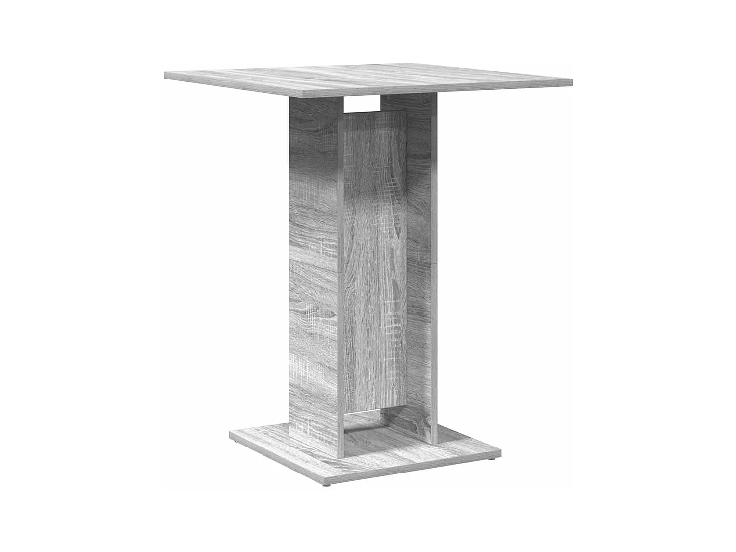 Table de bistro Sonoma gris 60x60x75 cm Bois d'ingénierie