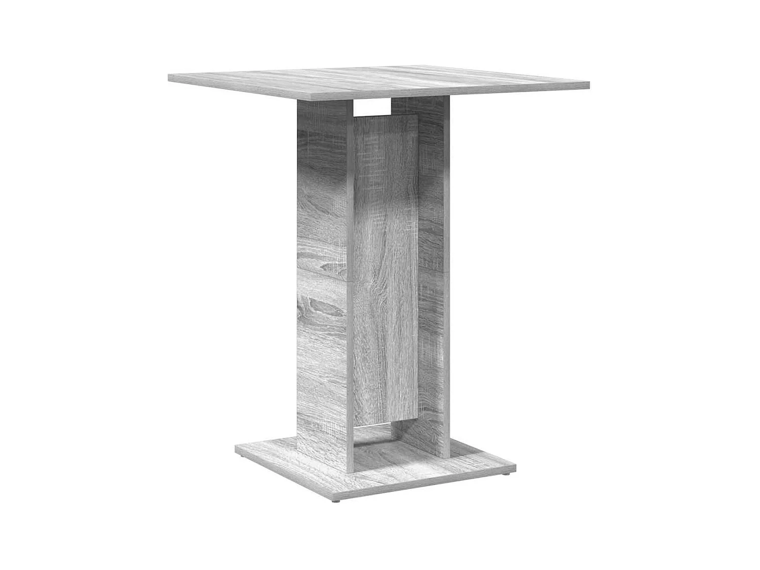 Table de bistro Sonoma gris 60x60x75 cm Bois d'ingénierie