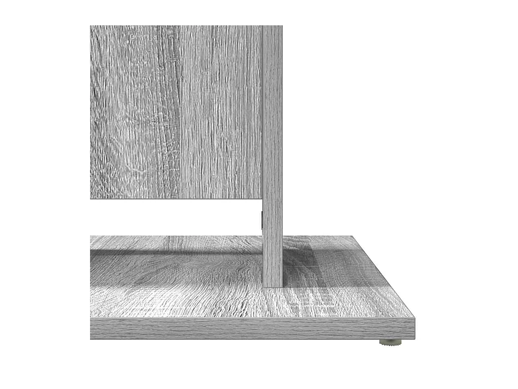 Table de bistro Sonoma gris 60x60x75 cm Bois d'ingénierie