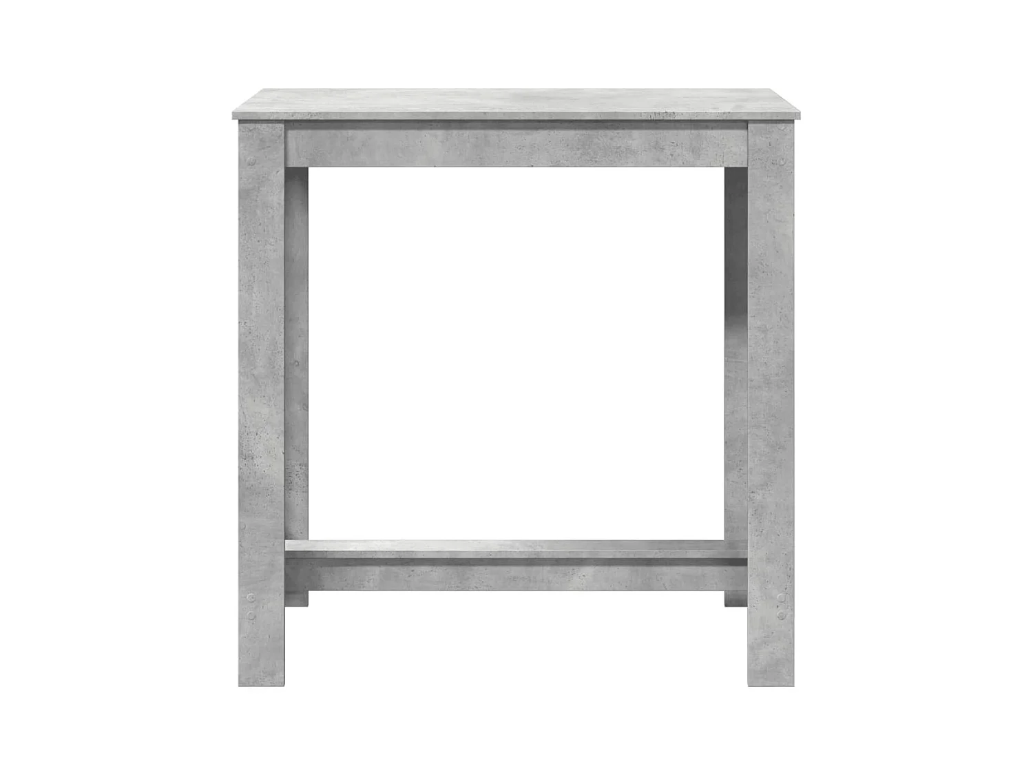 Table de bar gris béton 102x50x103,5 cm bois d'ingénierie