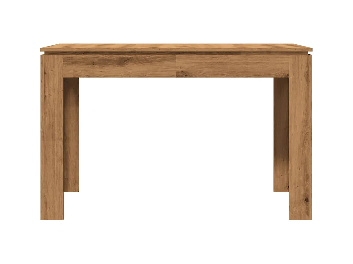 Table à manger chêne artisanal 120x60x76 cm bois d'ingénierie