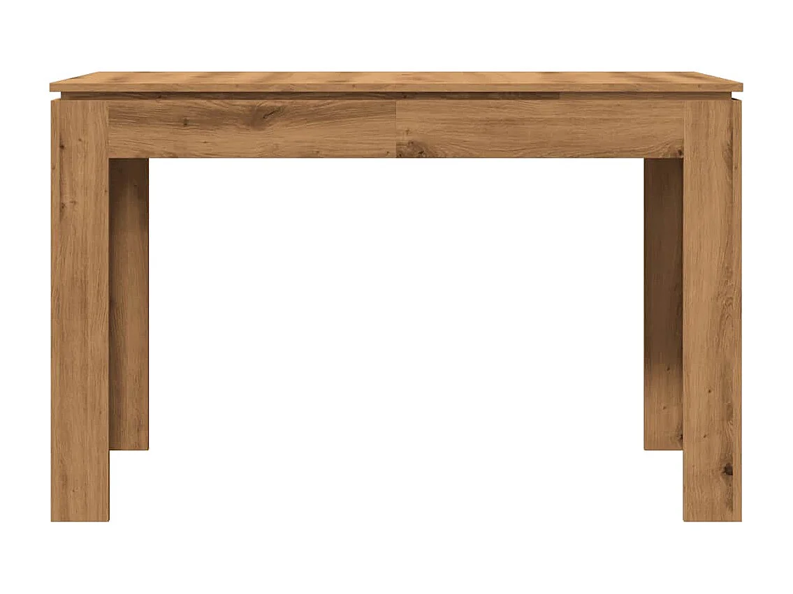 Table à manger chêne artisanal 120x60x76 cm bois d'ingénierie