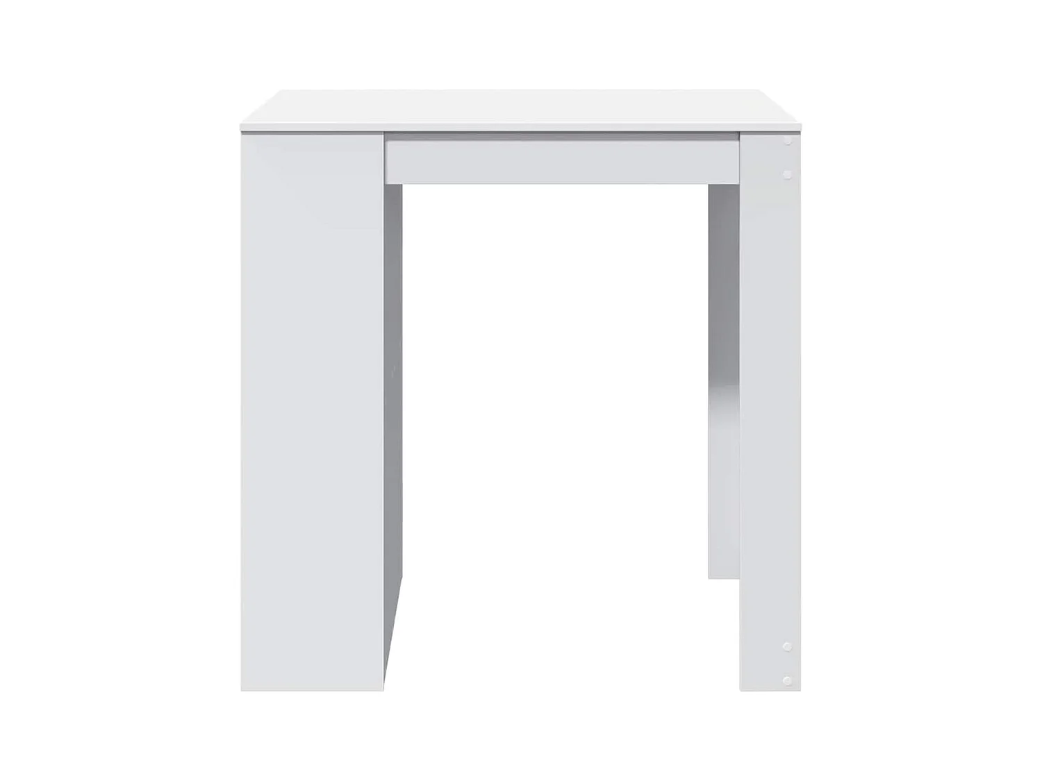 Table de bar blanc 102x70x103,5 cm bois d'ingénierie