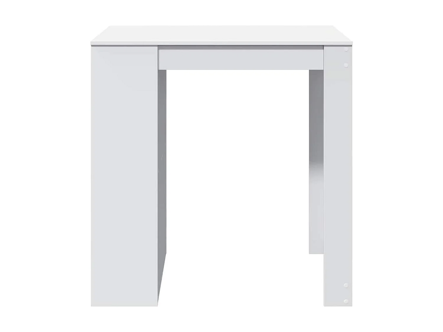 Mesa de bar blanca 102x70x103,5 cm madera de ingeniería