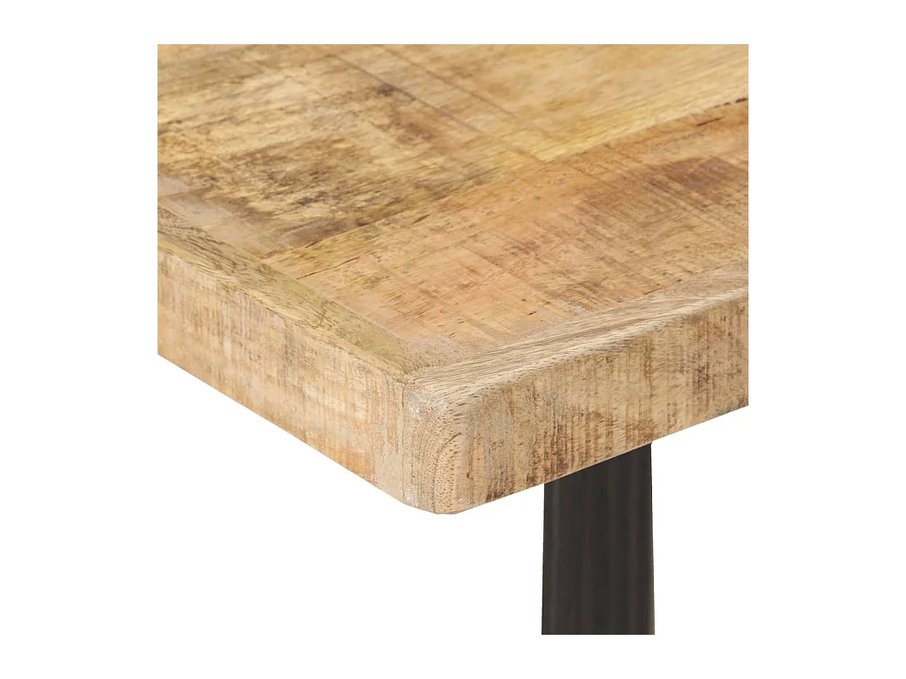 Table de bistro 60x60x77 cm Bois de manguier brut