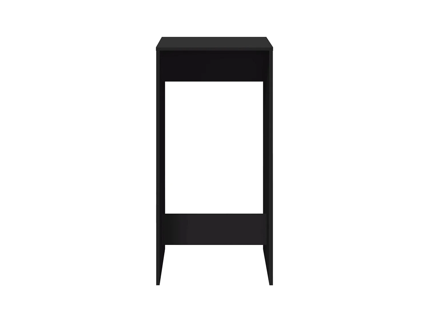 Table de bar noir 51x50x103,5 cm bois d'ingénierie