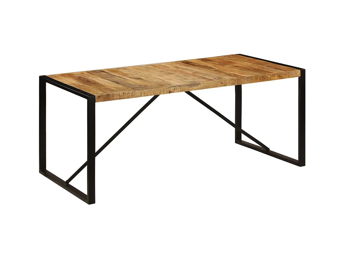 Table à manger Bois de manguier brut 180 cm