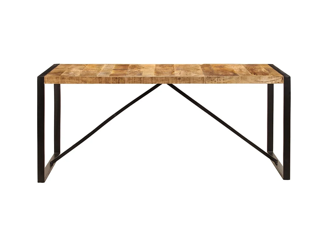 Table à manger Bois de manguier brut 180 cm