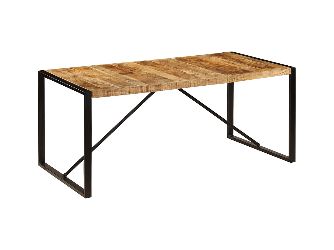 Table à manger Bois de manguier brut 180 cm