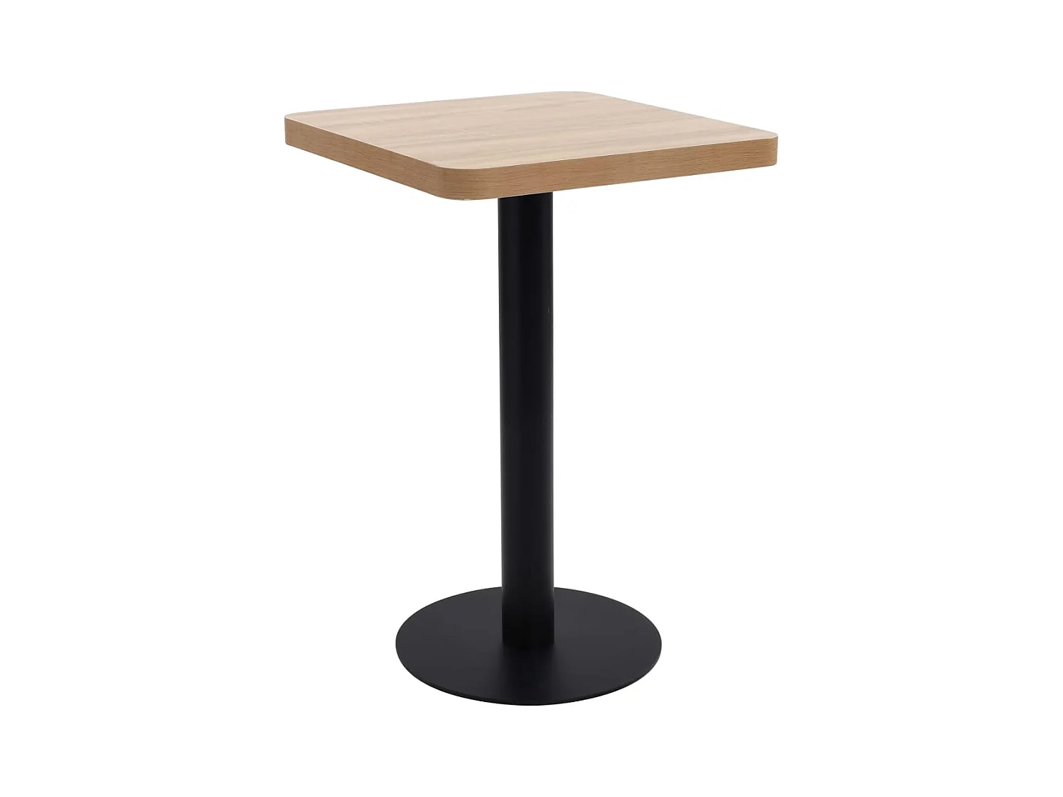 Table de bistro marron clair 50x50 cm MDF