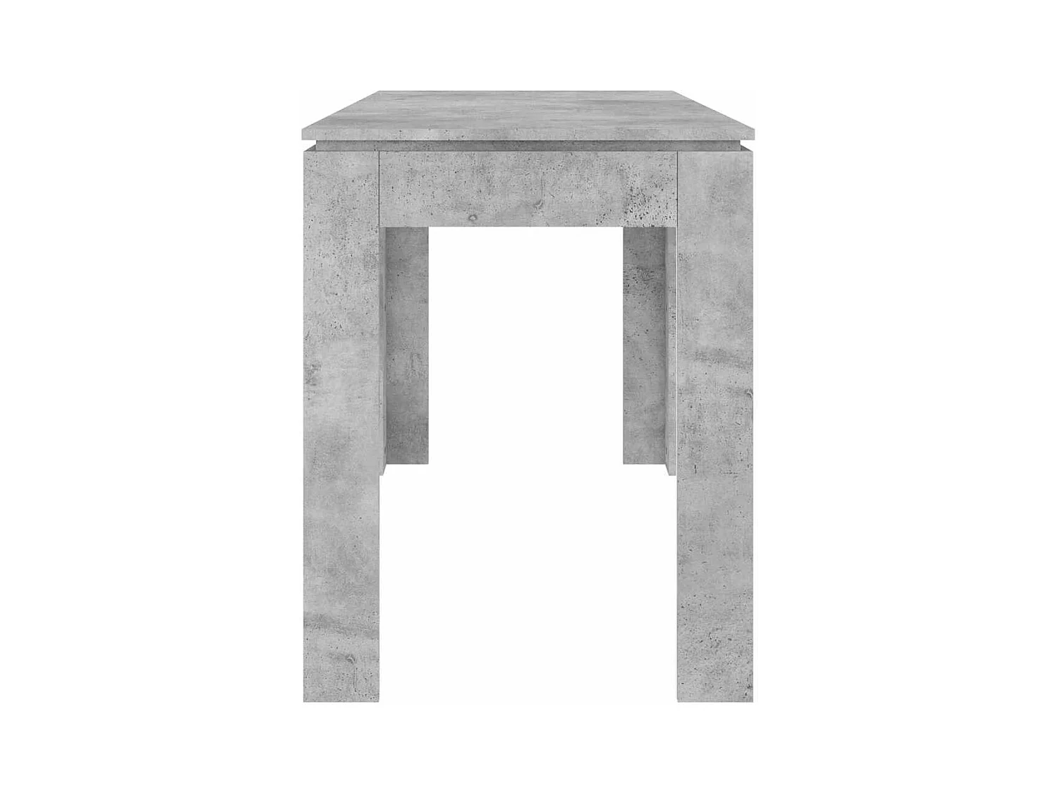 Table à manger Gris béton 120x60x76 cm Bois d'ingénierie