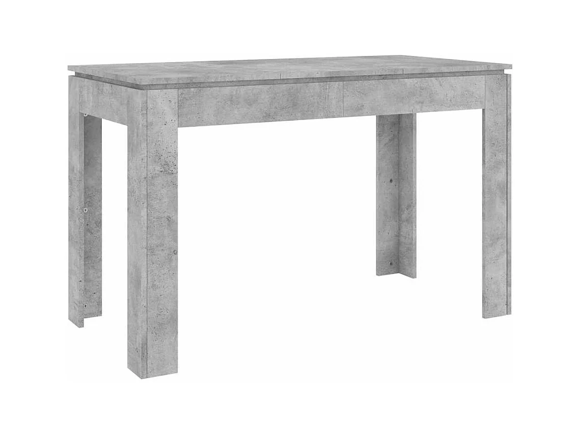 Table à manger Gris béton 120x60x76 cm Bois d'ingénierie