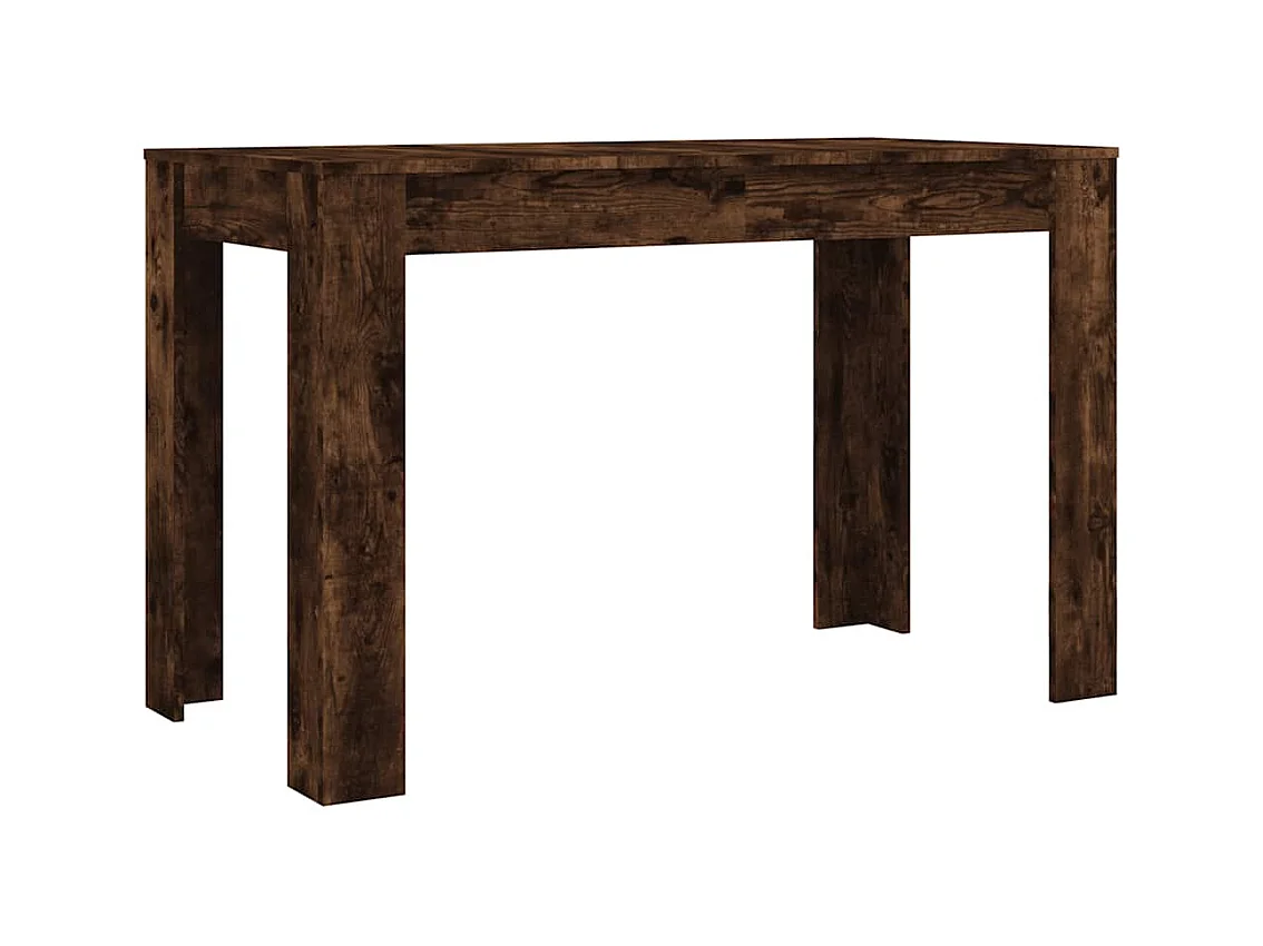 Table à dîner chêne fumé 120x60x76 cm bois d'ingénierie