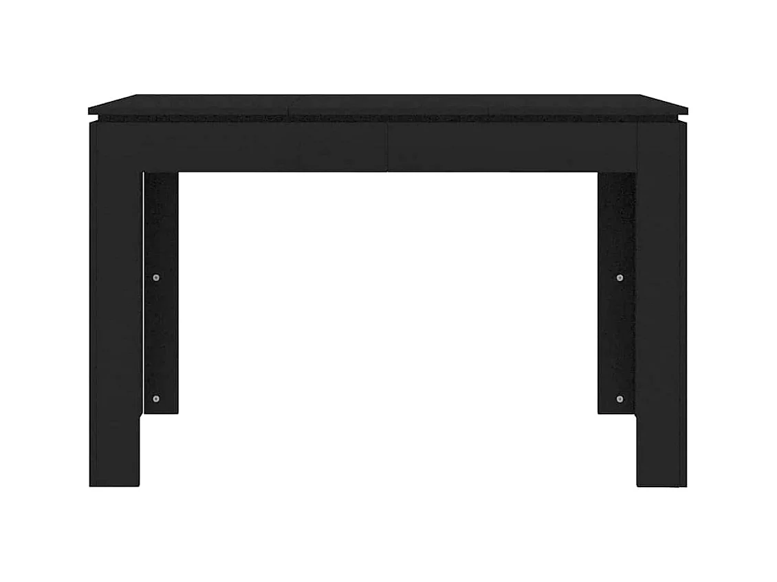 Table à manger Noir 120x60x76 cm Bois d'ingénierie