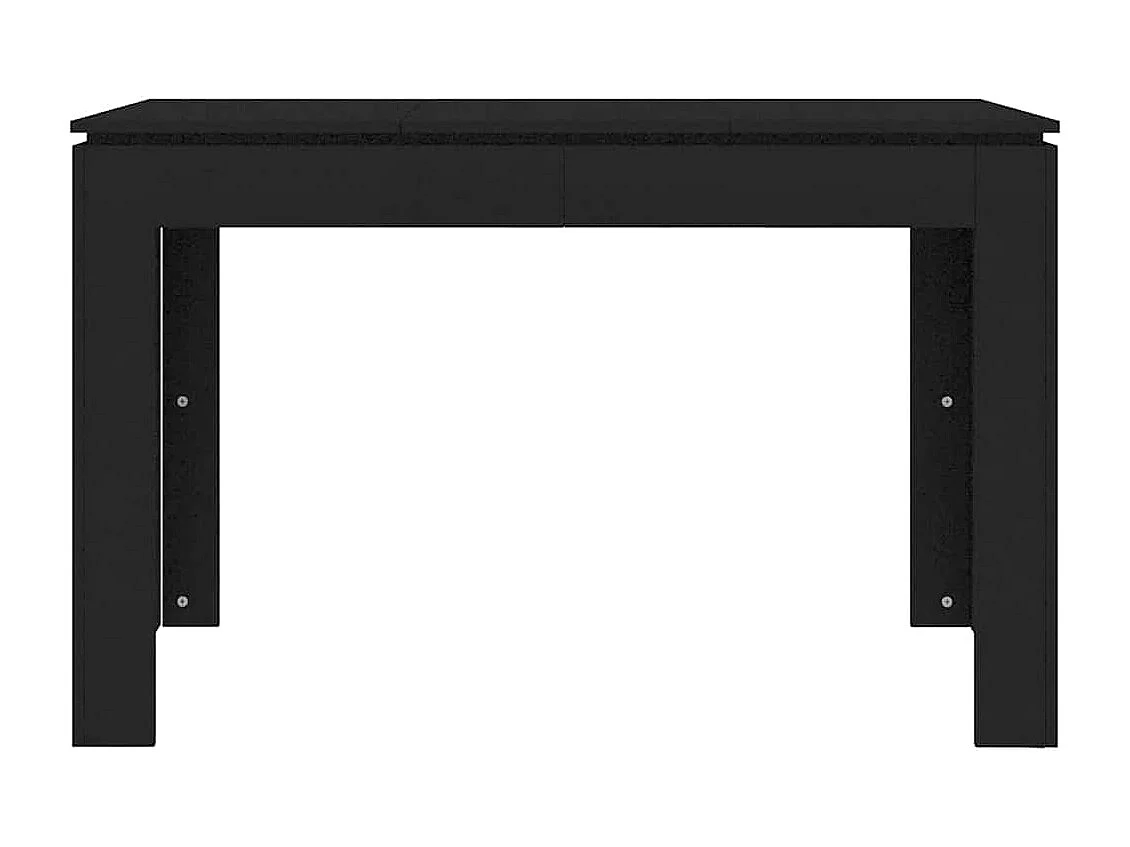 Mesa de comedor negra 120x60x76 cm Madera de ingeniería