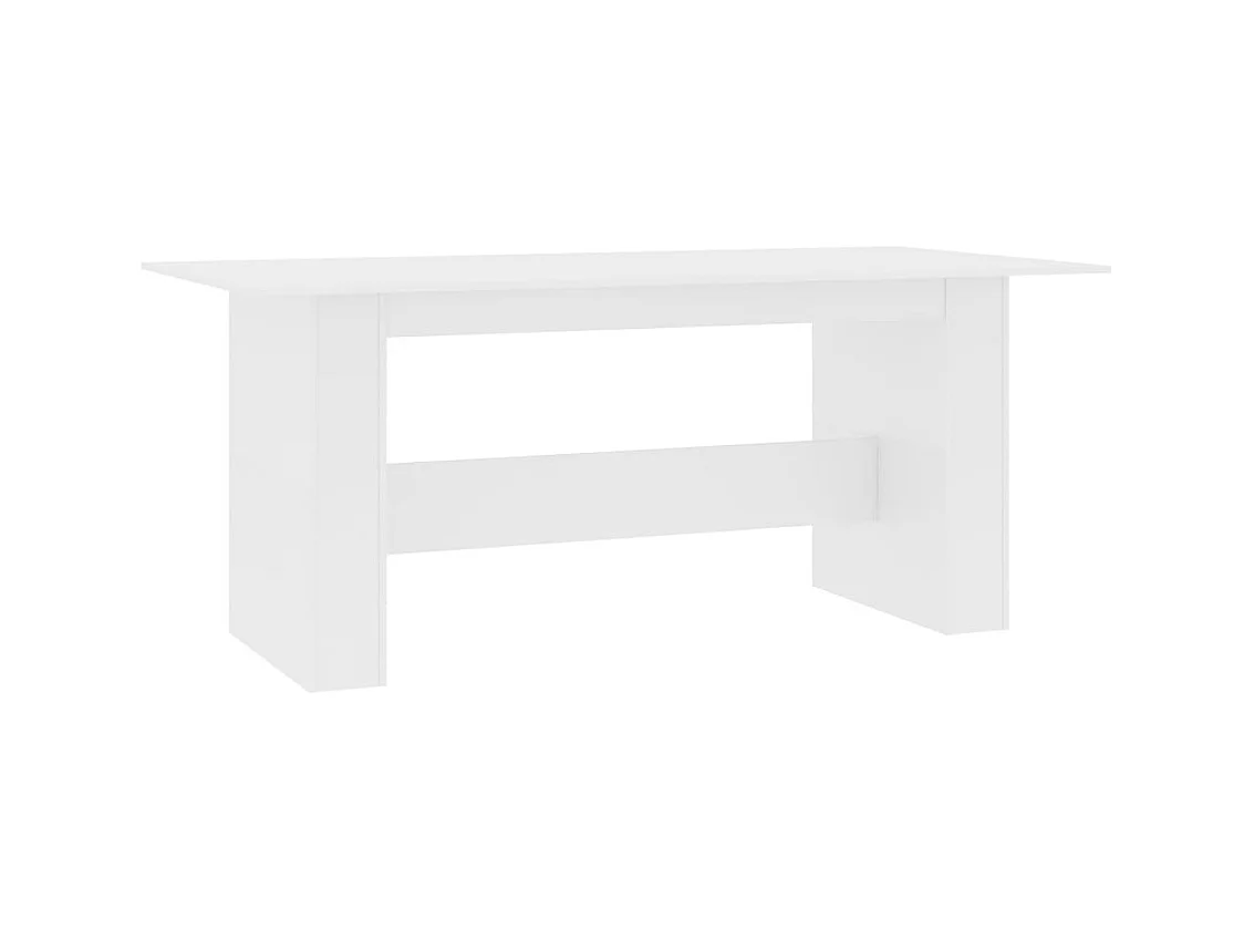 Table à manger Blanc 180x90x76 cm Bois d’ingénierie