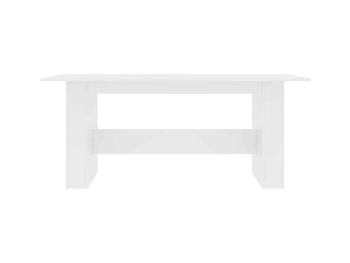 Table à manger Blanc 180x90x76 cm Bois d’ingénierie