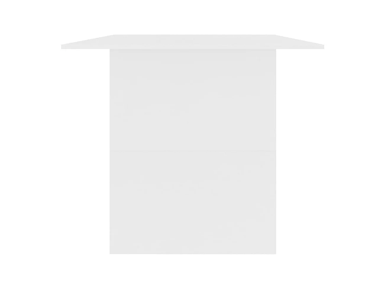 Table à manger Blanc 180x90x76 cm Bois d’ingénierie