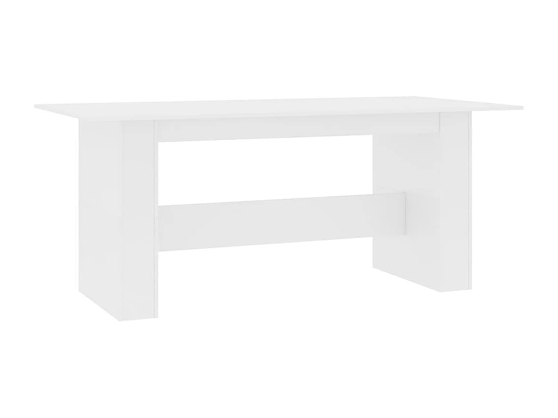 Mesa de comedor blanca 180x90x76 cm Madera de ingeniería