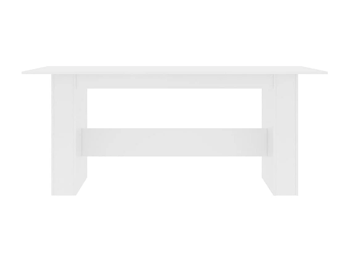 Mesa de comedor blanca 180x90x76 cm Madera de ingeniería