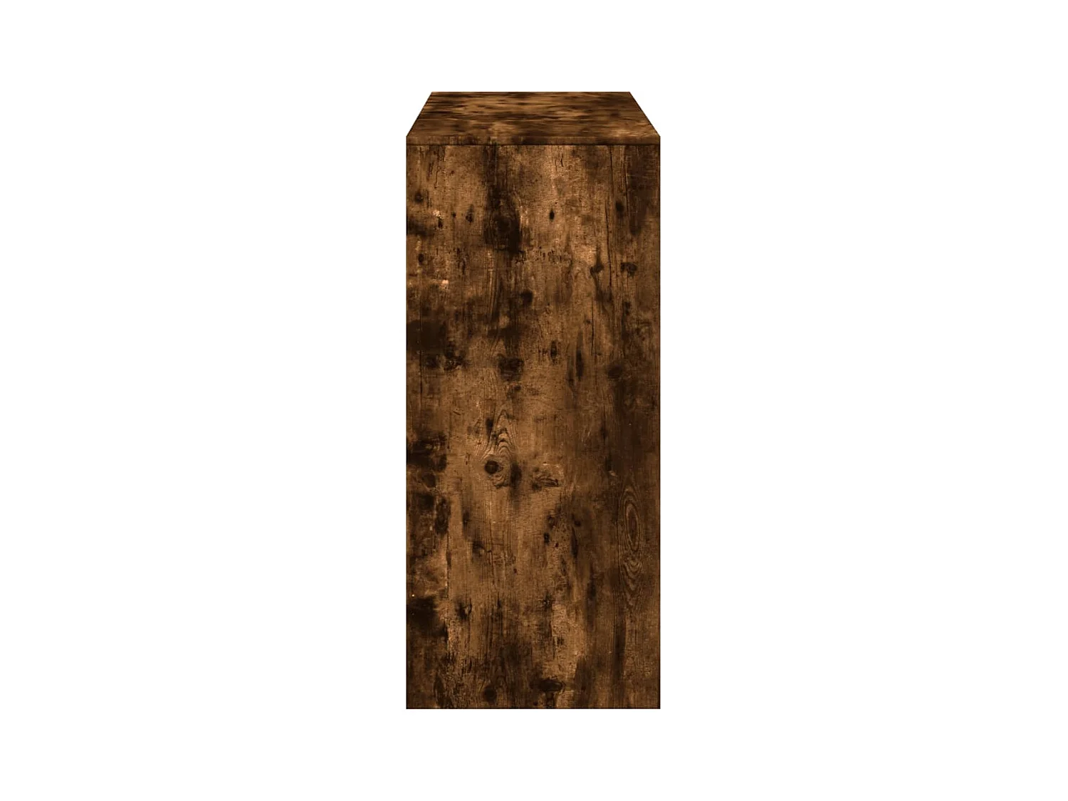 Table de bar avec étagère chêne fumé bois d'ingénierie